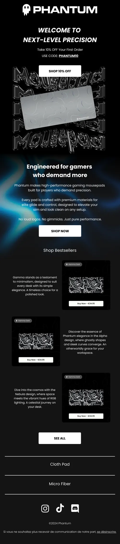 Client email design