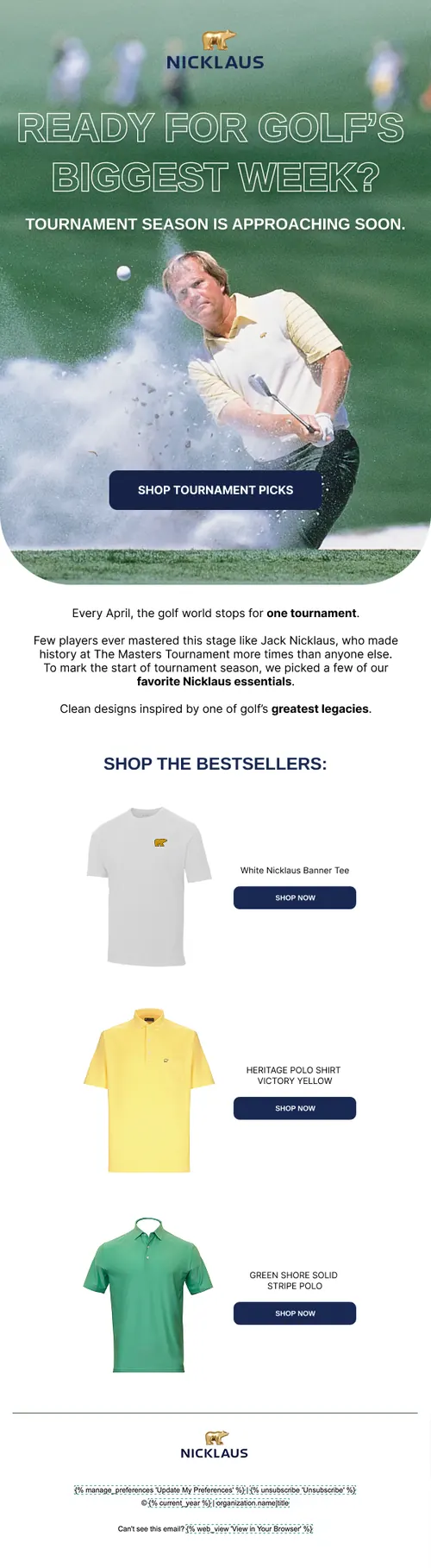 Client email design